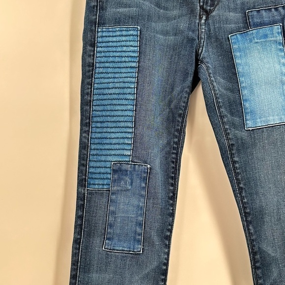 BLACK Orchid NWT Women’s Mid Rise Patchwork Skinny Jeans Size 26 - Picture 2 of 14